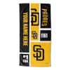 [Personalization Only] OFFICIAL MLB Colorblock Beach Towel - Padres