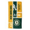 [Personalization Only] OFFICIAL MLB Colorblock Beach Towel - Athletics