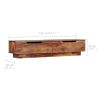 TV Stand 57.1"x11.8"x11.8" Solid Wood Sheesham