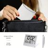 1pc, Foldable Digital Alarm Clock with Calendar, Temperature, and Battery Operation - Perfect for Bedroom, Living Room, and Office