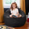 Jaxx 4 ft Cocoon Kids Bean Bag, Black