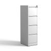 4 Drawer Metal Vertical File Cabinet with Lock Office Home Steel Vertical File Cabinet for A4 Legal/Letter Size