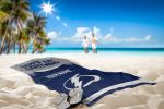 [Personalization Only] OFFICIAL NHL Jersey Personalized Beach Towel - Lightning