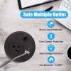 2 Pack Desktop Power Grommet Outlet with USB, Recessed Power Strip with AC Outlet & USB(Type A & Type C) & Receptacle Outlet(RJ45, HDMI)