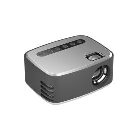 Mini Mini Projector Home Portable 1080P HD Small Projector (Option: Silver-AU)