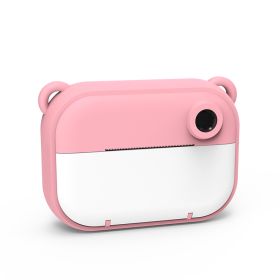 Printable camera children's digital small camera (Color: Pink)