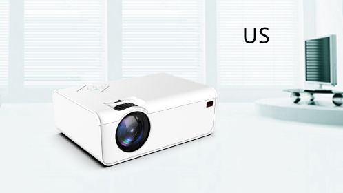 Home Office Android Smart HD Micro Joy Projector (Option: White-Basic-US)