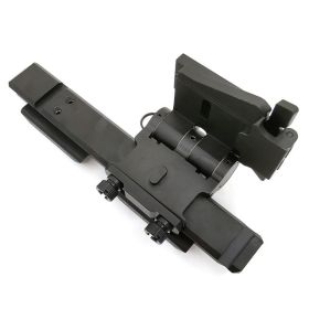 SOTAC-GEAR Tactical G33 Mounts Magnifier Flip-To-Side Quick Detach w/ 5/8" Riser for G23 3X Magnifiers Fits 20mm Picatinny Rail (Option: Right Black)