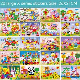 Creative Printed 3D Stickers For Children (Option: N)