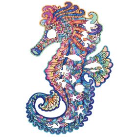 Irregular Three-dimensional Seahorse Shaped Animal Wooden Puzzle (Option: A5)