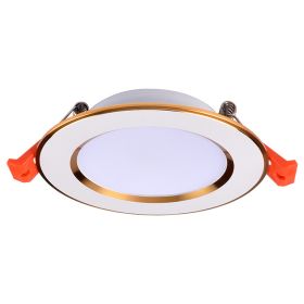 Creative Simple Anti-fog Straw Hat Downlight (Option: Warm white 6000K-2.5inches 3W)