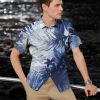 New European and American men's shirts 3D digital printing shirts