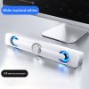 Computer Sound Stationary Home Small Sound USB Long Mini Sound Box Christmas Gift For Women/kids/Children/Men/Adults