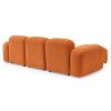 L-Shape Modular Sectional Sofa,DIY Combination,Teddy Fabric