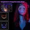 Programmable Luminous Mask LED Face Transforming Mask Led Masks with Bluetooth control for Costumes Cosplay Party Masquerade Toy