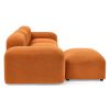 L-Shape Modular Sectional Sofa,DIY Combination,Teddy Fabric