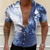 New European and American men's shirts 3D digital printing shirts